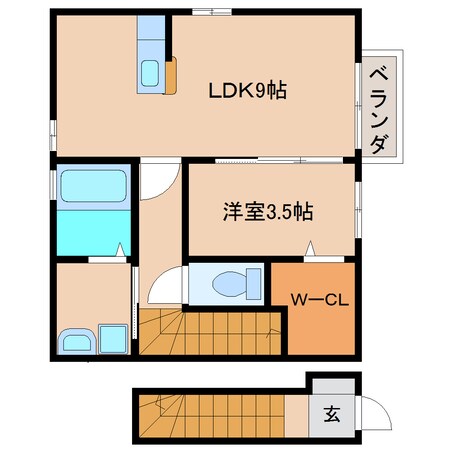 桜橋駅 徒歩4分 2階の物件間取画像